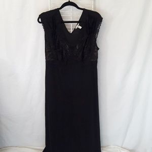 Soma long black nightgown